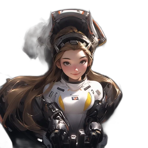 robot, staff, crown, weapon transparent PNG cut-out