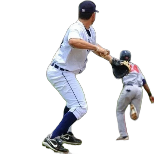 baseball, player, white, uniform transparent PNG cut-out