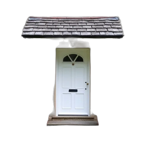 building, umbrella, 3d render, cottage transparent PNG cut-out