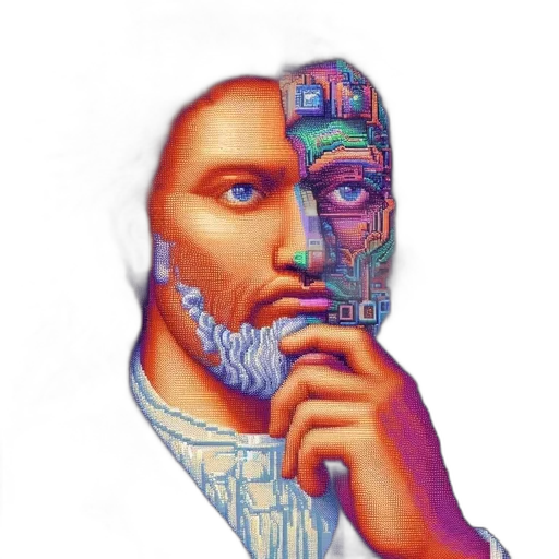 face, robot, mask, vaporwave transparent PNG cut-out