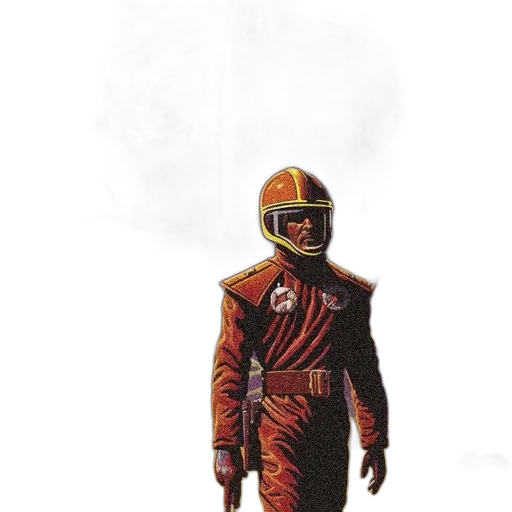 jacket, robot, staff, mask transparent PNG cut-out