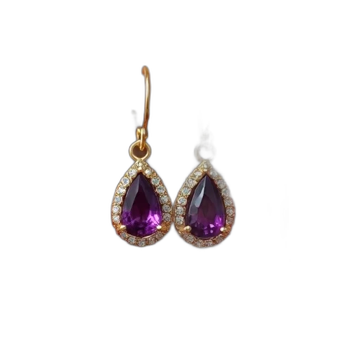 jewelry, pair, gold, earrings transparent PNG cut-out