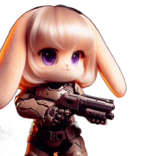 weapon, robot, concept art, 3d render transparent PNG cut-out