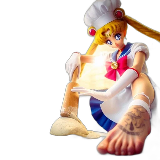 weapon, food, staff, 3d render transparent PNG cut-out