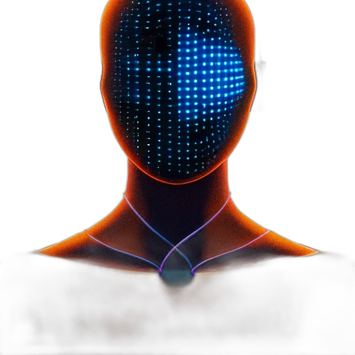 robot, mask, face, jacket transparent PNG cut-out