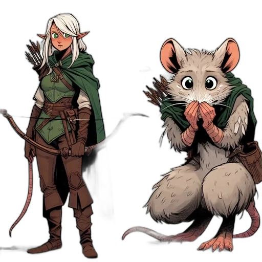 concept art, fantasy art, comic book art, pixel art transparent PNG cut-out