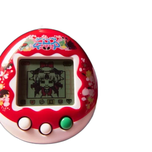 tamagotchi, displaying, pixelated, character transparent PNG cut-out