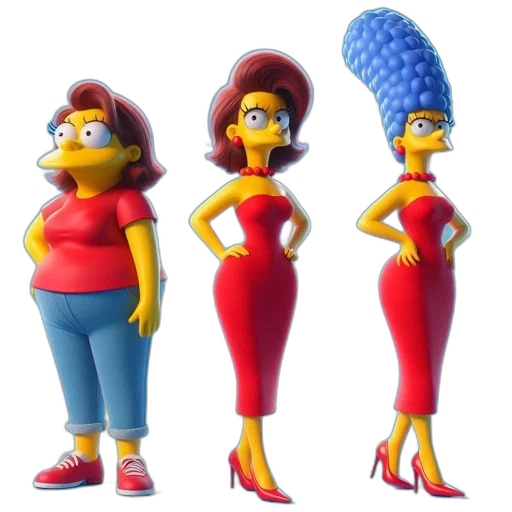 dress, hat, 3d render, concept art transparent PNG cut-out