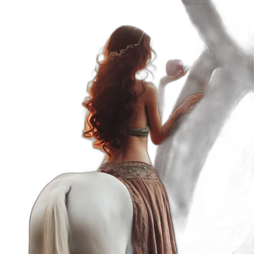 dress, staff, crown, sword transparent PNG cut-out