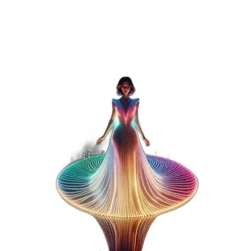 dress, flower, crown, hair transparent PNG cut-out