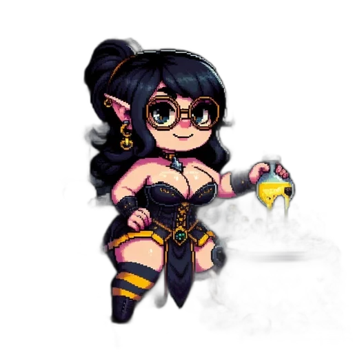 staff, fantasy art, pixel art, concept art transparent PNG cut-out