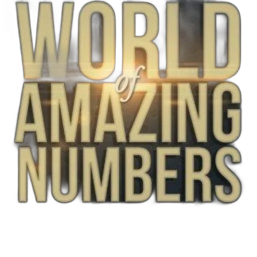 world, amazing, numbers, text transparent PNG cut-out