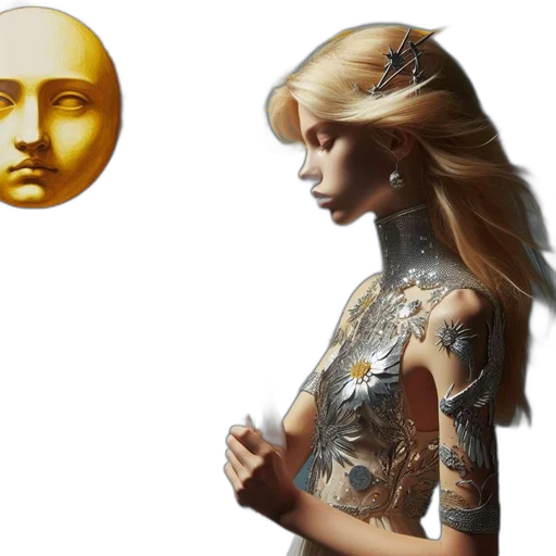 mask, face, concept art, fantasy art transparent PNG cut-out