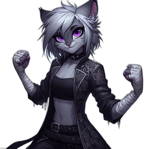 jacket, staff, animal, pixel art transparent PNG cut-out