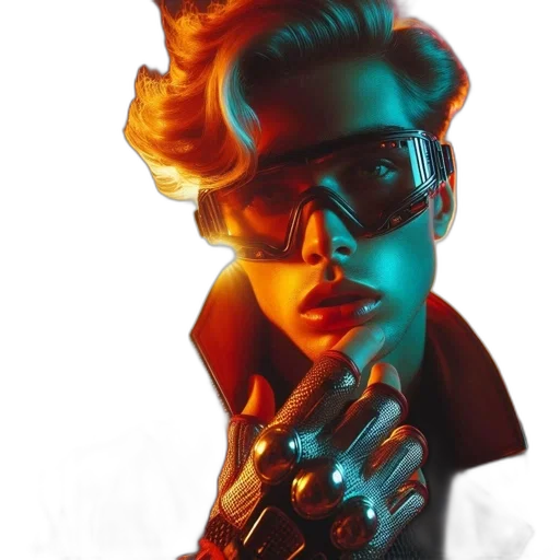 jacket, cyberpunk, photorealistic, concept art transparent PNG cut-out