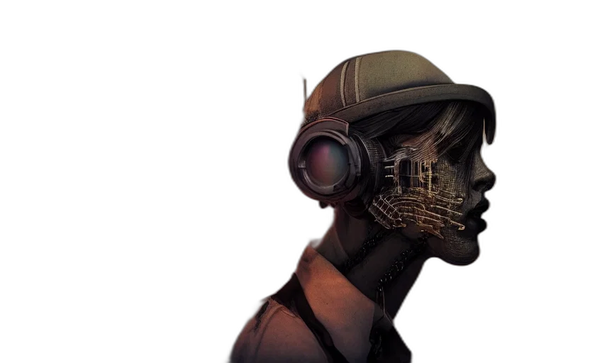 robot, mask, face, hat transparent PNG cut-out