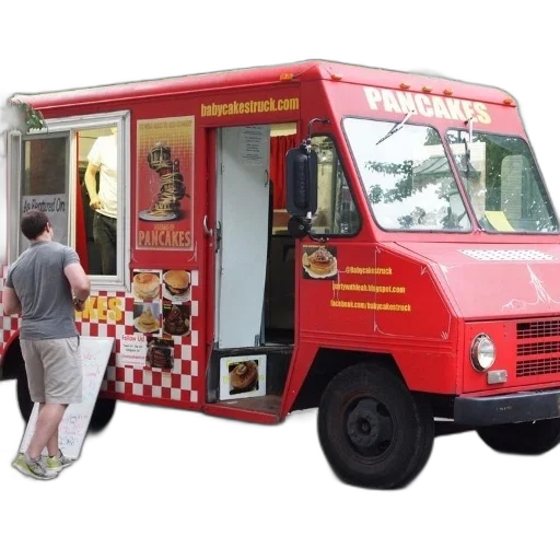 food, red, truck, word transparent PNG cut-out