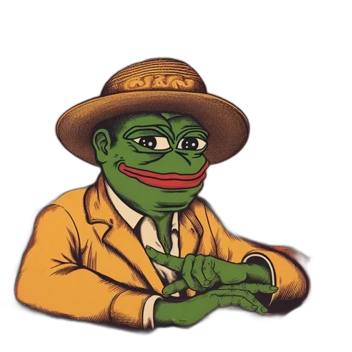 hat, jacket, face, staff transparent PNG cut-out