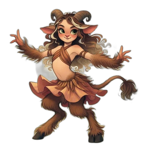 staff, creature, animal, fantasy art transparent PNG cut-out