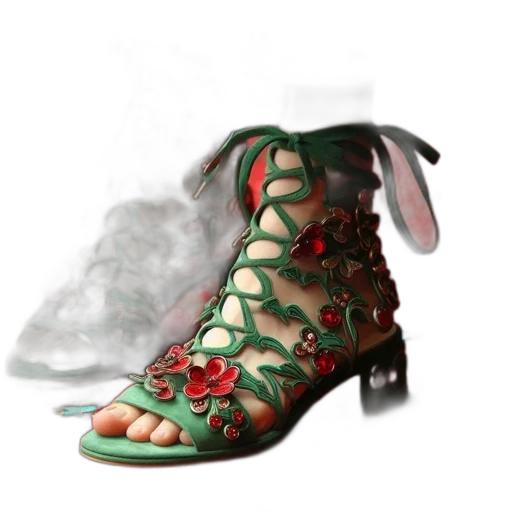shoes, photorealistic, 3d render, concept art transparent PNG cut-out