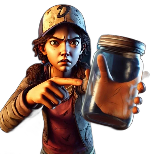 bottle, hat, concept art, comic book art transparent PNG cut-out