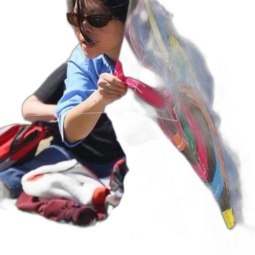 umbrella, mask, staff, weapon transparent PNG cut-out