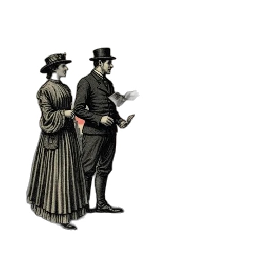 hat, dress, staff, jacket transparent PNG cut-out