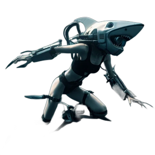 robot, weapon, creature, dragon transparent PNG cut-out