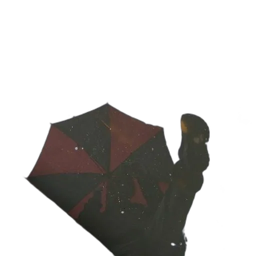 umbrella, jacket, staff, hat transparent PNG cut-out