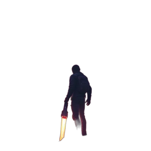 sword, weapon, staff, creature transparent PNG cut-out