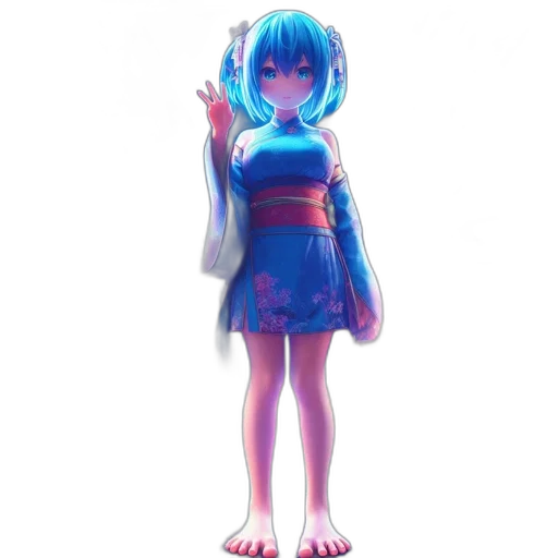 dress, creature, staff, robot transparent PNG cut-out