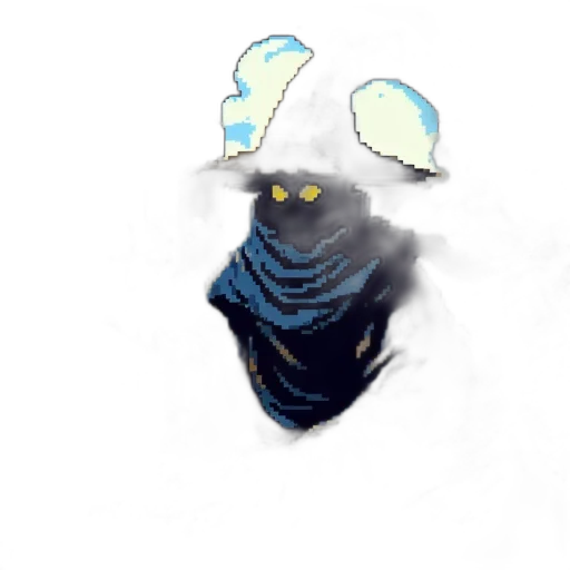 mask, hat, creature, staff transparent PNG cut-out