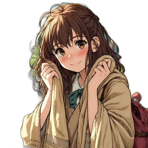 face, dress, staff, creature transparent PNG cut-out