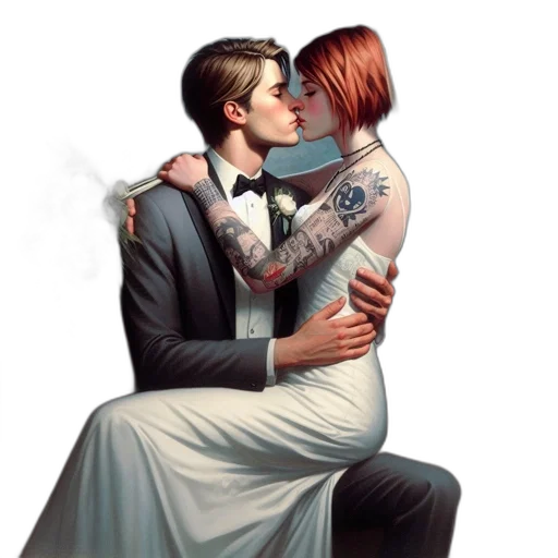 dress, concept art, photorealistic, pixel art transparent PNG cut-out
