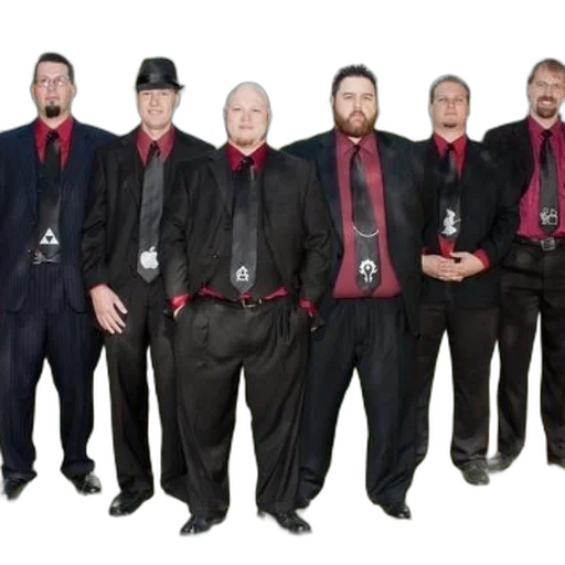 staff, group, men, formal transparent PNG cut-out