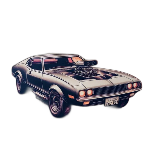 car, concept art, 3d render, photorealistic transparent PNG cut-out