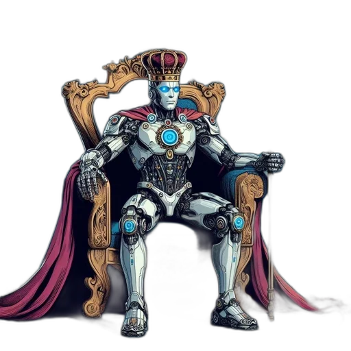 robot, crown, furniture, sword transparent PNG cut-out