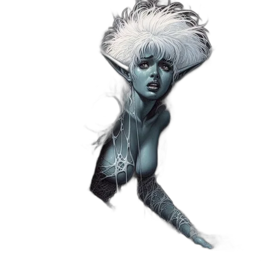 hair, creature, concept art, fantasy art transparent PNG cut-out