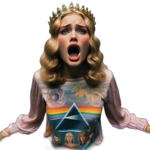 crown, dress, concept art, woman transparent PNG cut-out