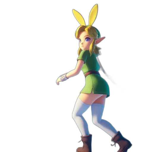 dress, animal, 3d render, concept art transparent PNG cut-out