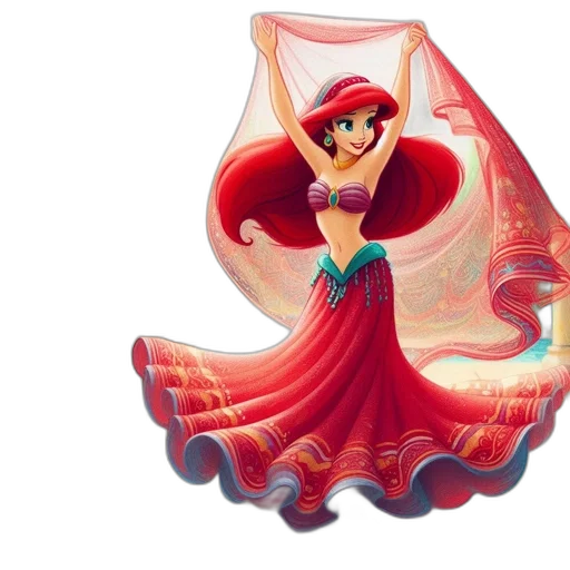 dress, concept art, fantasy art, 3d render transparent PNG cut-out