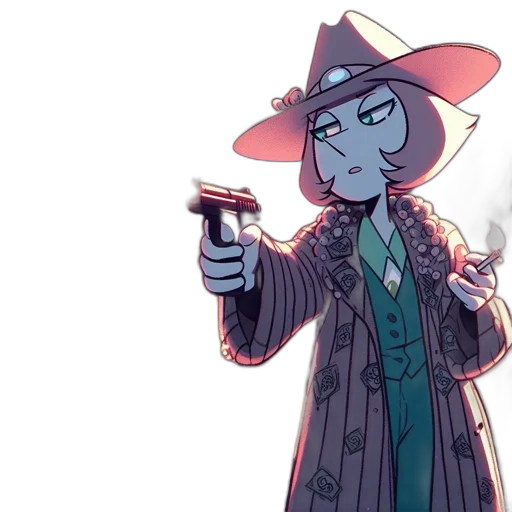 staff, jacket, hat, weapon transparent PNG cut-out