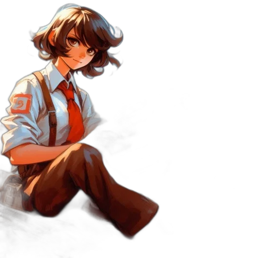 jacket, staff, concept art, watercolor transparent PNG cut-out