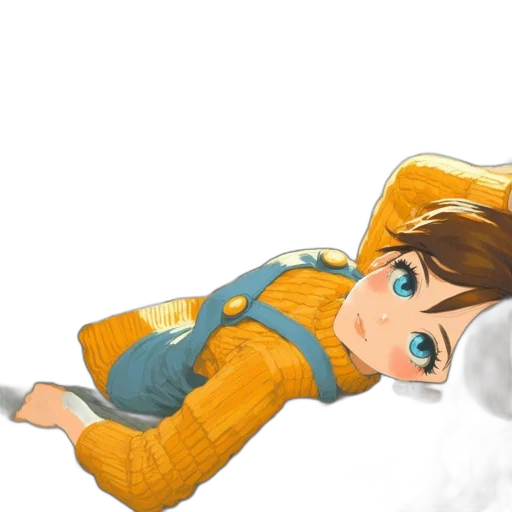 concept art, cartoon, 3d render, anime transparent PNG cut-out
