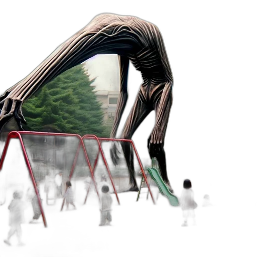 creature, animal, concept art, 3d render transparent PNG cut-out