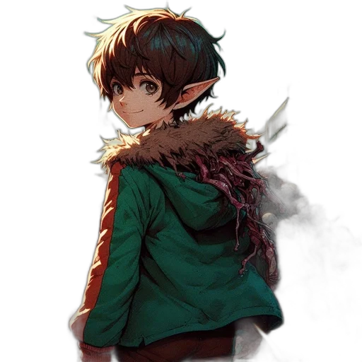 jacket, dragon, weapon, creature transparent PNG cut-out
