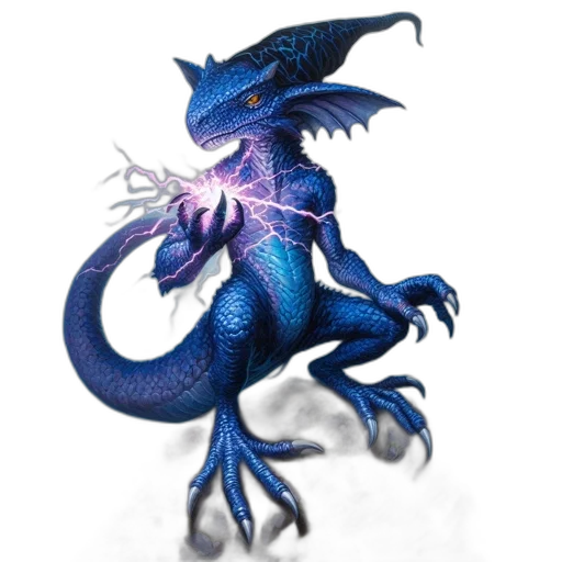 dragon, creature, staff, animal transparent PNG cut-out