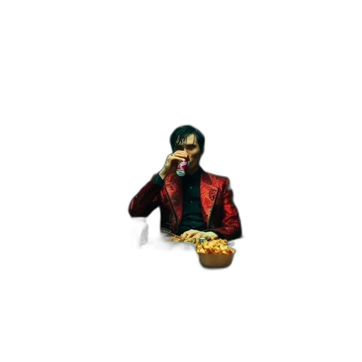 food, jacket, pixel art, 3d render transparent PNG cut-out