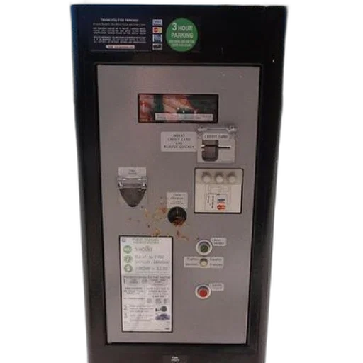 robot, parking, meter, green transparent PNG cut-out