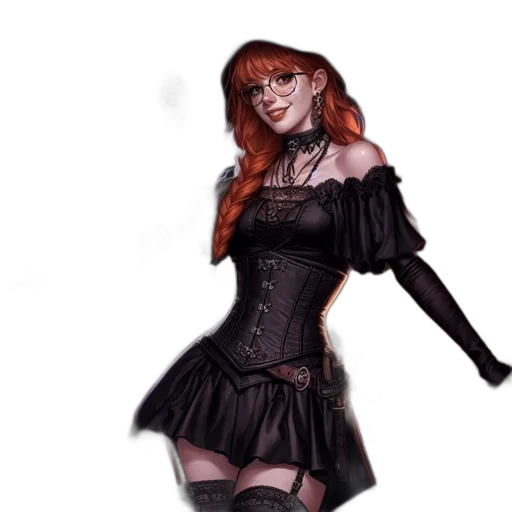 dress, staff, fantasy art, concept art transparent PNG cut-out